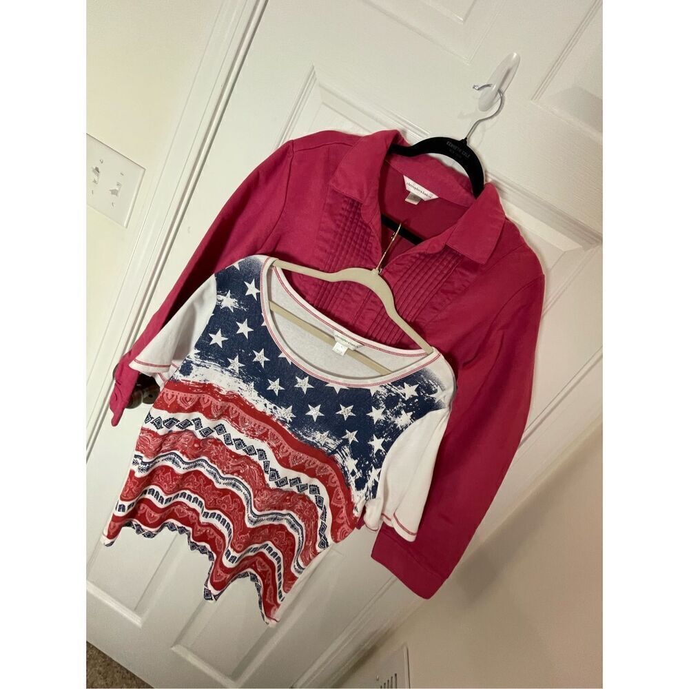 Christopher & Banks women’s lot bundle XL tshirt and jacket